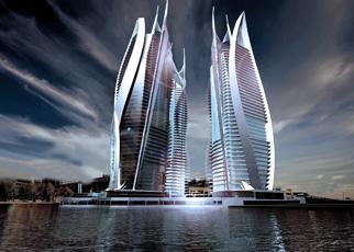 3 Towers – Mixed Use Residential and Commercial  Jumeirah Lake Towers, Dubai, UAE